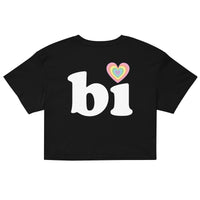 Hi, Bi Black Crop Top